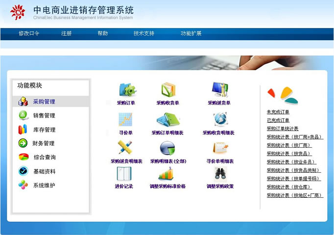中電商業進銷存管理系統
